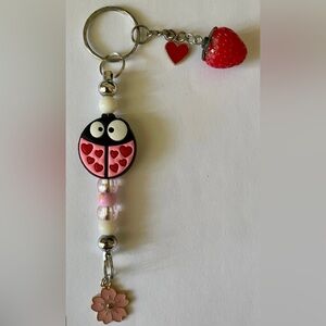 New Kawaii cute Ladybug Keychain/Pendant/for backpack/bag /purse charm